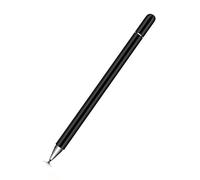 Penne stilo capacitive universali, Penna S con Penna Digitale con Cappuccio magnetico a Disco Trasparente, per Tablet per telefoni cellulari e altri Touch Screen capacitivi (Negro)