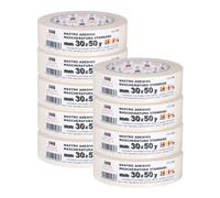 PENNELLIFICIO 2000 | Juego de 9 cintas de papel para enmascarar y para pintores, eliminación sin residuos, antimanchas, tamaño 30 mm x 45 m, fabricado en Italia
