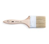 PENNELLIFICIO 2000 | Pincel de pintura con mango de madera barnizada, cepillo universal, para esmaltes y pinturas, paredes, madera, hierro, ancho de virola de 70 mm - Fabricado en Italia