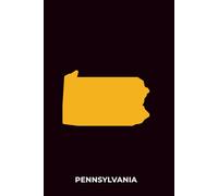 PENNSYLVANIA BLACK AND GOLD - Premium Lined Journal | 6" x 9" | Soft Cover | 120+ Pages - Bold State Colours, Perfect for Game Day & Everyday Notes: A ... Football Season, or Thoughtful Gifts