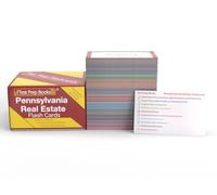 Pennsylvania Real Estate Study Cards: Pennsylvania Real Estate License Exam Prep 2025-2026 with Practice Test Questions [Full Color Cards]