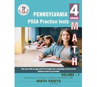 Pennsylvania State (PSSA), 4th Grade MATH Practice Tests ,Volume 1