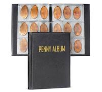 Penny Album - Libro de colección de monedas, organizador del titular de la moneda | Binder para el depósito de monedas, carpeta de la pantalla de recuerdo, álbum coleccionista de sellos, custodias