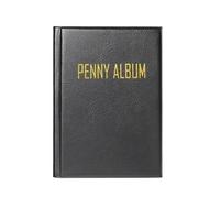 Penny Collection Book, Penny Album Holds 108, Coin Holder Storage Organizer for Currency, Bill Display, Souvenir, Travel, Kids, Stamp, Home, Quarter