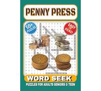 Penny press Word Search Puzzle Book: Word Search with Easy to Read Print about Penny press, mass press, penny papers and More| 6x9 inches, 120 Pages| ... Gift for Vacations, Holidays and Free Times