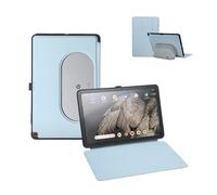 Penoval Funda para Tablet Google Pixel de 11 Pulgadas (2023), Funda de Silicona, ángulo de visión Ajustable, fácil de Llevar, Funda Protectora Compatible con Base de Altavoz de Carga (Azul)