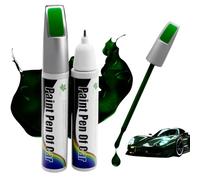 Penriter 2 Piezas Reparador Arañazos Coche Verde Oscuro 24ML, 2 In 1 Bolígrafo de Reparación Arañazos Coche, Quita Arañazos Coche, Pluma de Retoque del Coche Rotulador De Reparación De Arañazos