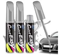 Penriter 3 Piezas Reparador Arañazos Coche Plata, 36ml Pluma de Retoque del Coche, Quita Arañazos Coche, Bolígrafo de Pintura para Coche, Pluma de Retoque del Coche Rotulador De Reparación De Arañazos