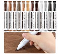 Penriter Rotulador Reparador Maderas, 12 pcs Reparador Arañazos, Reparación de Laminado, Marcadores de Madera Para Muebles, Manchas, Suelos de Madera Dura, Mesas