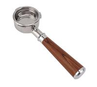 PenRux Portafiltro Desnudo sin Fondo de 58 Mm, Portafiltro de café de 3 Orejas de 58 Mm Portafiltro sin Fondo de 58 Mm con Mango de Madera Maciza para Cafetera Barsetto (Una Rama roja y