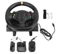 PenRux Volante de Carreras y Pedales de Piso Driving Force, Volante de Carreras con Palanca de Cambios & Iluminación LED Fresca, Juego Racing Wheel para, One, Series X/S