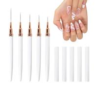 Pens For Painting Nails - 5 Pieces Multi Size Quick Drying Fine Tips, Doodle Pen Dotting Marker, Precision Detailing Manicure Decoration for Manicure Decorating Lining, Nails Arts Tools, Quick Drying