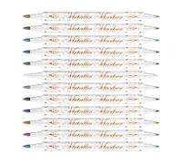 Pens - Juego de marcadores de 12 colores de doble punta, detalles de puntas de diseño fino, bolígrafos de dibujo de manicura con esmalte impermeable de secado rápido | para diseños de uñas di