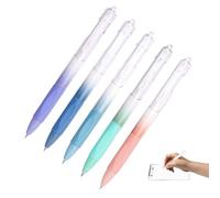 Pens - Retractable Gel Set, Quick Drying Ink, Smooth Writing Tools, Gradient Color Shell, Examination Stationery, School Office Supplies Writing People Gift