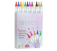 Pens Set | Set Of 12 Tip Nails Markers For Drawing, | For Women Kids Girls Adults Gel Manicure Salon Home Dotting Drawing Painting |Quick-Dry Water-Based Kit DIY & Salon Use