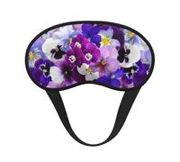 Pensamiento gráfico de Pascua Flores de primavera, Cubiertas oculares completas, antifaces para dormir que bloquean la luz, orejeras opacas para dormir