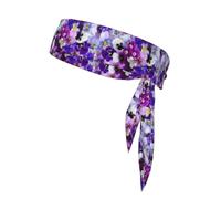 Pensamiento gráfico Flores de Primavera de Pascua, Cinta para la Cabeza, Diadema Deportiva con Lazo, Cinta para el Sudor Multiusos para Hombres y Mujeres.