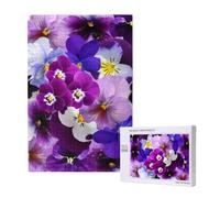 Pensamiento gráfico: Flores de Primavera de Pascua,Rompecabezas de Madera de 1000 Piezas para Adultos y Adolescentes.