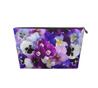 Pensamiento gráfico Pascua Flores de Primavera, Bolsa de Maquillaje Bolsa de cosméticos Bolsa de artículos de tocador de Viaje portátil Bolsa de artículos de tocador