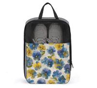 Pensamientos de acuarela en suave azul amarillo bolsa de zapatos para viajes, uso diario, bolsa de almacenamiento antipolvo para zapatos de golf