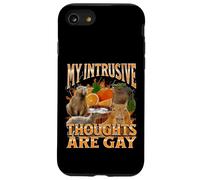 Pensamientos Intrusivos Son Gay Divertido Capibara Meme Bootleg Y2K Carcasa para iPhone SE (2020) / 7 / 8
