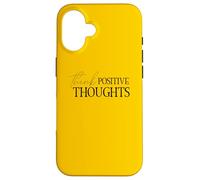 Pensamientos positivos Mentalidad positiva Actitud Optimista Carcasa para iPhone 16