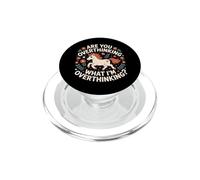 Pensando Demasiado Unicornio Lindo Divertido Ansiedad Cita PopSockets PopGrip para MagSafe