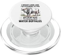 Pensando En Mis Búfalos De Agua Humor Estilo De Vida De PopSockets PopGrip para MagSafe