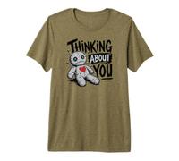 Pensando en ti Muñeca Vudú Divertida Camiseta Premium