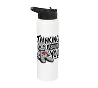 Pensando en ti Muñeca Vudú Divertida Stainless Steel Insulated Water Bottle