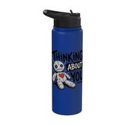 Pensando en ti Muñeca Vudú Divertida Stainless Steel Insulated Water Bottle