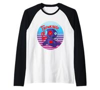 Pensando en ti Muñeco vudú Scary Karma Halloween Hoodoo Camiseta Manga Raglan