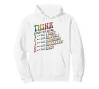 Pensar Antes de Hablar Amabilidad Maestro Sudadera con Capucha