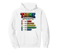 Pensar Antes de Hablar Amabilidad Maestro Sudadera con Capucha