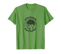 Pensar Demasiado Conciencia sobre la Salud Mental Que no Duerme Camiseta, Hombre, Hierba, XL