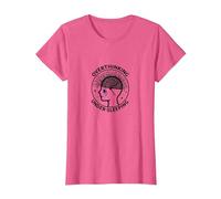 Pensar Demasiado Conciencia sobre la Salud Mental Que no Duerme Camiseta, Mujer, Rosa Jaspeado, S