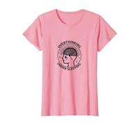 Pensar Demasiado Conciencia sobre la Salud Mental Que no Duerme Camiseta, Mujer, Rosado, XXL
