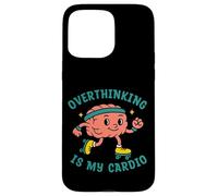 Pensar Demasiado es mi Cardio, Fitness Divertido en el Gimnasio Carcasa para iPhone 15 Pro MAX