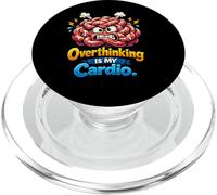 Pensar Demasiado es mi Cardio, Humor sarcástico PopSockets PopGrip para MagSafe