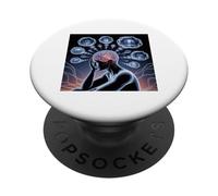 Pensar Demasiado la ansiedad Social introvertido socialmente incómodo PopSockets PopGrip Adhesivo