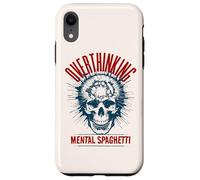 Pensar demasiado Mental Spaghetti Skull Introvertido Ansiedad Humor Carcasa para iPhone XR