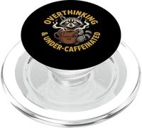 Pensar Demasiado y bajo cafeína ansioso Amante del café PopSockets PopGrip para MagSafe