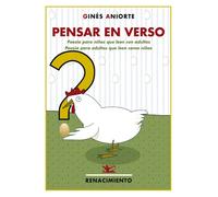 Pensar en verso (poesía para niños que leen con adultos) | Ginés Aniorte