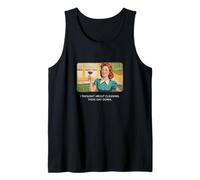 Pensé en la limpieza - Retro 1950s Funny Housewife Meme Camiseta sin Mangas