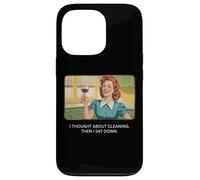 Pensé en la limpieza - Retro 1950s Funny Housewife Meme Carcasa para iPhone 13 Pro