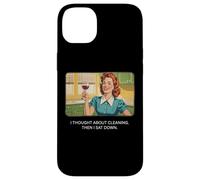 Pensé en la limpieza - Retro 1950s Funny Housewife Meme Carcasa para iPhone 14 Plus