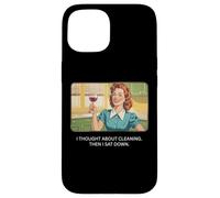 Pensé en la limpieza - Retro 1950s Funny Housewife Meme Carcasa para iPhone 15