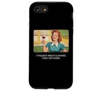 Pensé en la limpieza - Retro 1950s Funny Housewife Meme Carcasa para iPhone SE (2020) / 7 / 8