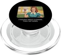 Pensé en la limpieza - Retro 1950s Funny Housewife Meme PopSockets PopGrip para MagSafe