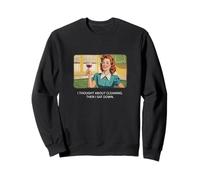Pensé en la limpieza - Retro 1950s Funny Housewife Meme Sudadera